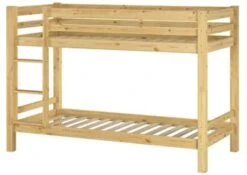Erst-Holz® Kinderetagenbett 90x200 Kiefer In Natur + 2 Rollrost