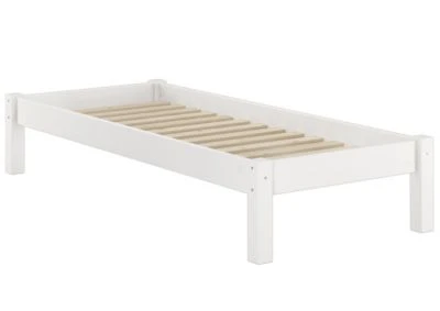 Erst-Holz® Weißes Jugendbett Kiefer Massiv 90x200 Mit Rost Und Matratze 6 Erst-Holz® Weißes Jugendbett Kiefer Massiv 90x200 Mit Rost Und Matratze – Bild 4