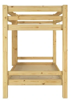 Erst-Holz® Hochbett 90x200 Kiefer Massiv Ohne Zubehör 4 Erst-Holz® Hochbett 90x200 Kiefer Massiv Ohne Zubehör – Bild 2