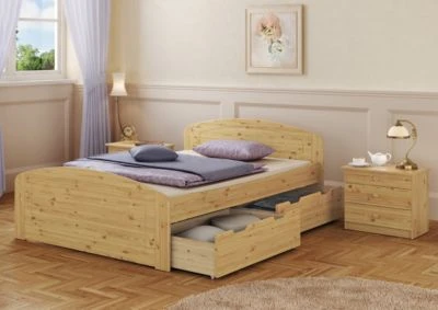 Erst-Holz® Funktionsbett 160x200 + Rollrost + Matratze + 3 Staukästen 5 Erst-Holz® Funktionsbett 160x200 + Rollrost + Matratze + 3 Staukästen – Bild 3