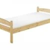 Erst-Holz® Jugendbett Kiefer Massiv 90x200 Mit Rost Und Matratze