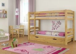 Erst-Holz® Etagenbett 90x200 Kiefer Massiv Mit Rollrost Und Bettkasten -Mytoys Home Store 26390560 04