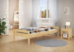 Erst-Holz® Massivholz-Bettgestell Kiefer 90x200 9 Erst-Holz® Massivholz-Bettgestell Kiefer 90x200 -Mytoys Home Store 26390561 02