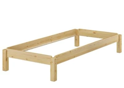 Erst-Holz® Holzbett Kiefer Massiv 80x190 Ohne Zubehör 3 Erst-Holz® Holzbett Kiefer Massiv 80x190 Ohne Zubehör
