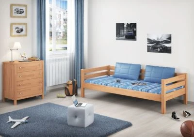 Erst-Holz® Etagenbett 90x200 Buche Natur Mit Rollrosten Und Matratzen 7 Erst-Holz® Etagenbett 90x200 Buche Natur Mit Rollrosten Und Matratzen – Bild 5