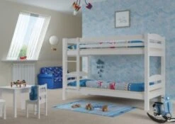 Erst-Holz® Etagenbett 90x200 Kiefer Weiß Mit Rollrost Und Matratze -Mytoys Home Store 26390602 03