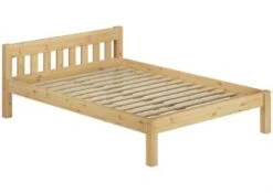 Erst-Holz® Massivholzbett Doppelbett Kiefer 140x200 Mit Rost Und Matratze -Mytoys Home Store 26390604 04