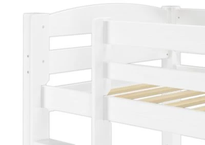 Erst-Holz® Stockbett 90x200 Kiefer Weiß Mit Rollrost Und Bettkasten 7 Erst-Holz® Stockbett 90x200 Kiefer Weiß Mit Rollrost Und Bettkasten – Bild 5