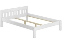Erst-Holz® Weißes Sprossenbett 160x200 Mit Rost Und Matratze -Mytoys Home Store 26390641 04