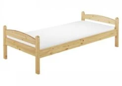 Erst-Holz® Einzelbett Massivholz Kiefer 80x200 Mit Rost Und Matratze