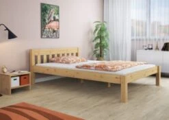 Erst-Holz® Breites Bettgestell Aus Kiefer Massivholz 160x200 10 Erst-Holz® Breites Bettgestell Aus Kiefer Massivholz 160x200 -Mytoys Home Store 26390646 03