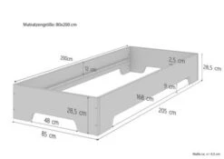 Erst-Holz® Kinderbett 80x200 Kiefer Massiv Ohne Zubehör 10 Erst-Holz® Kinderbett 80x200 Kiefer Massiv Ohne Zubehör -Mytoys Home Store 26390647 03