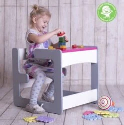 Maniso Kinder Schreibtisch Mit Sitzbank 2in1 Onesize -Mytoys Home Store 26453290 04