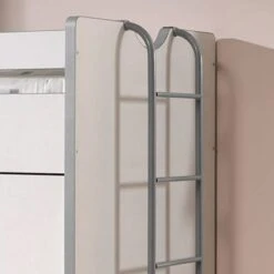 LOMADO® Hochbett BONNY-12 Mit Schreibtisch Und Stauraum - Liegefläche 90x200cm - In Weiß Matt - Stellmaß B/H/T: 227/150/95cm -Mytoys Home Store 26515575 03