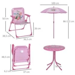 Outsunny Kindersitzgruppe Mit Tisch Und Sonnenschirm -Mytoys Home Store 26725471 05