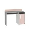 LOMADO® Kinderzimmer Schreibtich Grau INGOLSTADT-131 Mit Absetzungen In Rosa, B/H/T: Ca. 120/91/52 Cm -Mytoys Home Store 26745063 01
