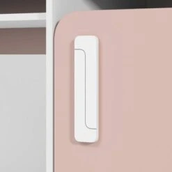 LOMADO® Kinderzimmer Schreibtich Grau INGOLSTADT-131 Mit Absetzungen In Rosa, B/H/T: Ca. 120/91/52 Cm -Mytoys Home Store 26745063 06