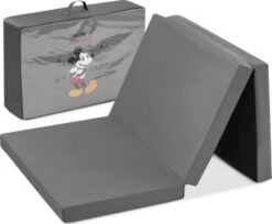 Hauck Reisebettmatratze Sleeper Mickey Mouse, Grey, 120 X 60 Cm