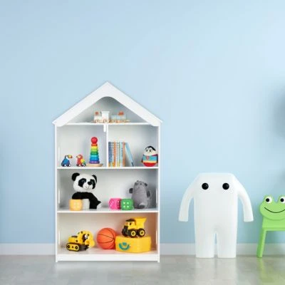 Relaxdays Hohes Kinderregal In Hausform 4 Relaxdays Hohes Kinderregal In Hausform – Bild 2