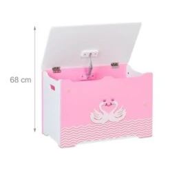 Relaxdays Spielzeugtruhe Mit Schwanenherz-Motiv -Mytoys Home Store 27043708 05