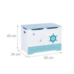 Relaxdays Spielzeugtruhe Im Seefahrt-Design -Mytoys Home Store 27043751 04