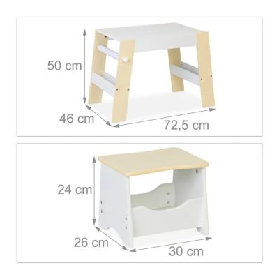 Relaxdays Kindersitzgruppe Aus Hocker Und Tisch 6 Relaxdays Kindersitzgruppe Aus Hocker Und Tisch – Bild 4