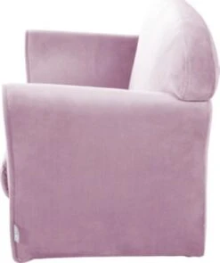 Roba Kindersofa „Lil Sofa“ Mit Armlehnen, Bequeme Kindercouch Mit Rosa Samtstoff Bezogen -Mytoys Home Store 27131494 03