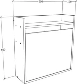 VCM Holz Hänge Klapp Schreibtisch Wandschreibtisch Computertisch Ablage Dralis -Mytoys Home Store 27132227 06