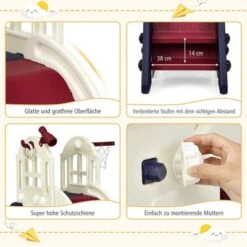 COSTWAY® Rutsche 6 In 1 Mit Basketballkorb & Teleskop 13 COSTWAY® Rutsche 6 In 1 Mit Basketballkorb & Teleskop -Mytoys Home Store 27292168 06