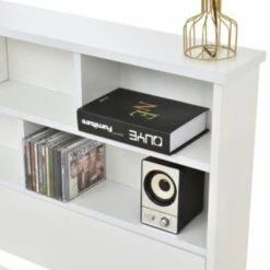 Merax Doppelbett 140x200cm Aus Massivholz Mit Schubladen, Bücherregal Und Lattenrost 11 Merax Doppelbett 140x200cm Aus Massivholz Mit Schubladen, Bücherregal Und Lattenrost -Mytoys Home Store 27307001 04