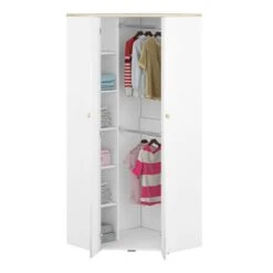 LOMADO® Jugendzimmer Set Mit Eckkleiderschrank ELVA-131 In Weiß Mit Fjord Buche Nb. Und Hellrosa, B/H/T: Ca. 273/193/80 Cm 10 LOMADO® Jugendzimmer Set Mit Eckkleiderschrank ELVA-131 In Weiß Mit Fjord Buche Nb. Und Hellrosa, B/H/T: Ca. 273/193/80 Cm -Mytoys Home Store 27337004 03