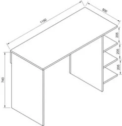 VCM Holz Schreibtisch Computertisch Arbeitstisch Bürotisch Büro Tisch Denkas -Mytoys Home Store 27421971 03