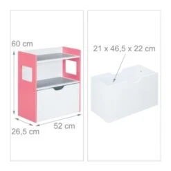 Relaxdays Kinderregal Mit Bausteinplatten -Mytoys Home Store 27456168 04