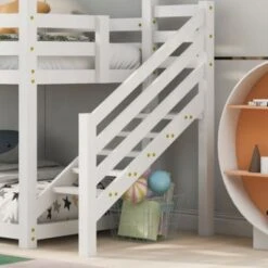 Merax Etagenbett 90x200 Cm Mit Ecktreppe Und Rausfallschutz Inkl. Zwei Liegeflächen 13 Merax Etagenbett 90x200 Cm Mit Ecktreppe Und Rausfallschutz Inkl. Zwei Liegeflächen -Mytoys Home Store 27474198 06