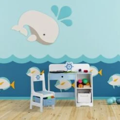 Relaxdays Kinder Schreibtisch Und Stuhl Seefahrt -Mytoys Home Store 27533457 05