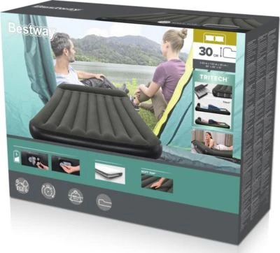 Bestway TriTech™ Luftbett Mit Integrierter Batteriebetriebener Pumpe Double XL/Lo 203 X 152 X 30 Cm 5 Bestway TriTech™ Luftbett Mit Integrierter Batteriebetriebener Pumpe Double XL/Lo 203 X 152 X 30 Cm – Bild 3