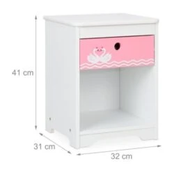 Relaxdays Kinder Nachttisch Schwan -Mytoys Home Store 27601231 04