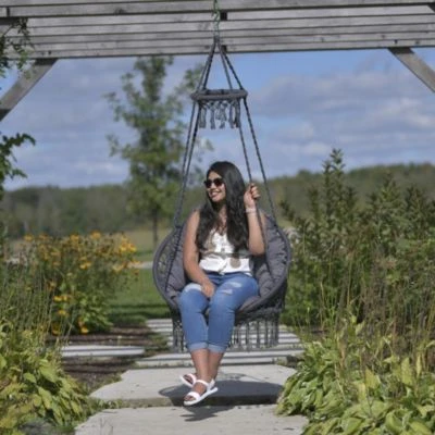 VIVERE Polyester Macrame Deluxe Stuhl Mit Fransen - FOG GREY 5 VIVERE Polyester Macrame Deluxe Stuhl Mit Fransen - FOG GREY – Bild 3