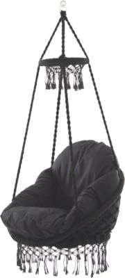 VIVERE Polyester Macrame Deluxe Stuhl Mit Fransen - ECLIPSE