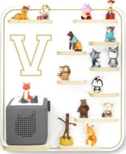 Stadtecken Regal Für Musikbox Buchstabe V - Geeignet Für Toniebox