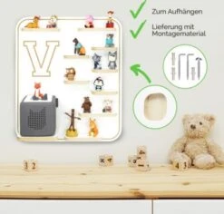 Stadtecken Regal Für Musikbox Buchstabe V - Geeignet Für Toniebox -Mytoys Home Store 28362285 06