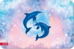 ROTH Antirutsch-Schreibtischunterlage Delfine