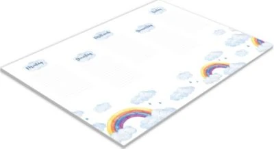 RNK Verlag Schreibunterlage Over The Rainbow 25 Blatt, 60 X 42 Cm 5 RNK Verlag Schreibunterlage Over The Rainbow 25 Blatt, 60 X 42 Cm – Bild 3