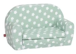 KNORR Toys Kindersofa "Green White Stars"