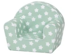 KNORR Toys Kindersessel "Green White Stars"