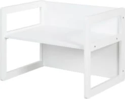 Roba Kindersitzgruppe 3in1 Für Kinder, 1 Wendehocker & Eine Zum Tisch Umwandelbarer Kinderbank, Weiß -Mytoys Home Store 28765862 06