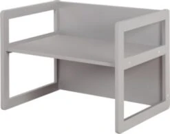 Roba Kindersitzgruppe 3in1 Für Kinder, 1 Wendehocker & Eine Zum Tisch Umwandelbarer Kinderbank, Grau -Mytoys Home Store 28765863 06