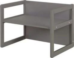 Roba Kindersitzgruppe 3in1 Für Kinder, 1 Wendehocker & Eine Zum Tisch Umwandelbarer Kinderbank, Anthrazit -Mytoys Home Store 28765864 06
