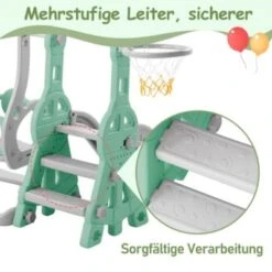 Merax Rutsche 3 In 1 Kinderrutsche Spielplatz Mit Schaukeln, Basketballkorb -Mytoys Home Store 29032751 05