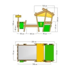 WICKEY Kinderbett Hausbett Crazy Candy Plane Holzbett 90 X 200 Cm -Mytoys Home Store 29138684 03